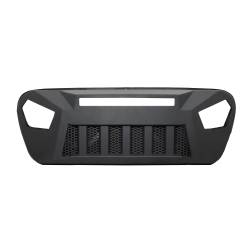 TrailFX - TrailFX JL09T Grille Bar Style w/LED Cutout Titanium Black Aluminum - Image 1