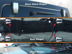 Quality Automotive HP47085 Hinge Trim Kit for Jeep Wrangler