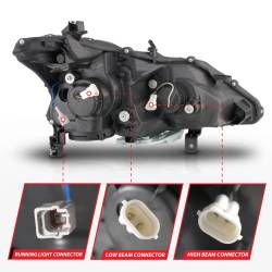 Anzo USA - Anzo USA 121569 Projector Headlight Set for 13-15 Altima - Image 5