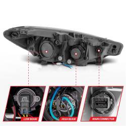 Anzo USA - Anzo USA 121562 Projector Headlight Set for 14-16 Forte - Image 5