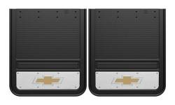 Gatorback - Gatorback 21"x24" Rear Dually Black Mud Flaps Bowtie Logo GB2124BT-G - Image 1