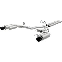 MagnaFlow Exhaust Products - MagnaFlow 19645 Comp Series Black Chrome Tips Cat-Back System for 24-25 Mustang - Image 1