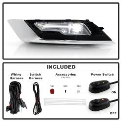 Spyder Auto - Spyder Auto 9051142 Full LED Fog Lights w/Switch Clear for 17-18 Fusion - Image 2