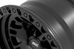 Rough Country Suspension Systems - Rough Country 82170918 82 Series Wheel 17x9 5x5.0 -12mm Semi Gloss Black - Image 4
