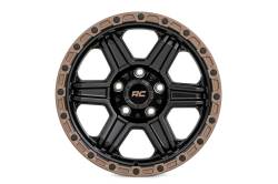 Rough Country Suspension Systems - Rough Country 79 Series Wheel 18x9 5x5.0 0mm Semi Gloss Black/Bronze 79180918 - Image 2