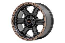 Rough Country Suspension Systems - Rough Country 79 Series Wheel 17x8.5 6x135 0mm Semi Gloss Black/Bronze 79170917 - Image 1