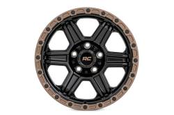 Rough Country Suspension Systems - Rough Country 79 Series Wheel 17x8.5 6x135 0mm Semi Gloss Black/Bronze 79170917 - Image 2