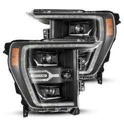 AlphaRex - AlphaRex 880139 Black LED Projector Headlights for 21-22 Ford F150 - Image 1