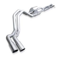 Stainless Works - Stainless Works FT217CB Catback Dual Turbo S-Tube Mufflers Factory & Perf. - Image 1