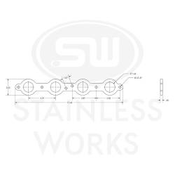 Stainless Works - Stainless Works HFLS1163 Header Flange LS 1.625" Round Port - Image 2