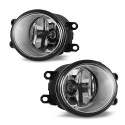 Winjet - Winjet CFWJ-0074-C Clear Fog Lights w/Wiring Kit for 06-10 Toyota Yaris 4DR - Image 1