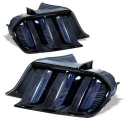 Winjet - Winjet CTRNG0636-GBS Gloss Black Smoke Taillights w/Sequential for Ford Mustang - Image 2