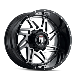 American Truxx - American Truxx AT165 Warrior 20x12 5x5.0/5.5 -44mm Black AT165-2252BM-44 - Image 1