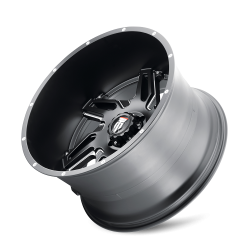 American Truxx - American Truxx AT186 Spurs 24x14 6x135 -76mm Black/Milled AT186-24436M-76 - Image 3