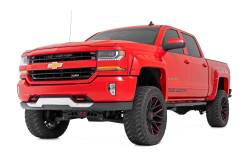 Rough Country Suspension Systems - Rough Country OV2 Running Boards Black Silverado/Sierra Crew 14010 - Image 2