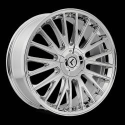 Kraze Wheels - Kraze KR185 Double Down 18x8 5x4.25/4.5 40mm Chrome KR185-8814C40 - Image 1