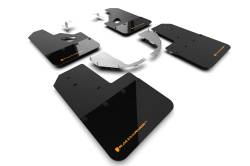 Rally Armor - Rally Armor MF85-RR-ST-COR Black Mud Flap Cy Orange Logo - Image 1