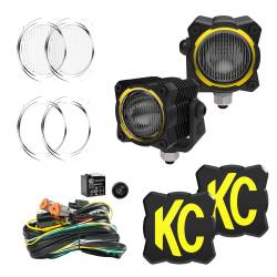 KC Hilites - KC HiLiTES 265 Flex Era 1 LED 2-Light Master Kit w/Wiring Harness Spread Beam - Image 1