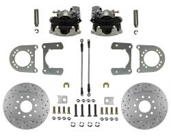 Leed Brakes - Leed Brakes RC6002X Rear Disc Brake Kit w/Drilled Rotors & Zinc Plated Calipers - Image 1