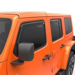 EGR - EGR 575251 Fr/Rr In-Channel Window Visors Smoke for 18-24 Jeep JL/JT 4DR - Image 3