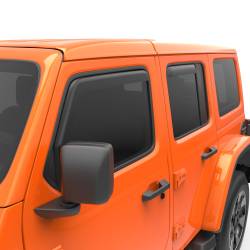 EGR - EGR 575255 Fr/Rr In-Channel Window Visors Black for 18-24 Jeep JL/JT 4DR - Image 3