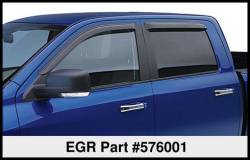 EGR - EGR 576001 Fr/Rr In-Channel Window Visors Smoke for 16-24 Titan Crew - Image 2