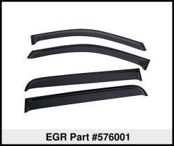 EGR - EGR 576001 Fr/Rr In-Channel Window Visors Smoke for 16-24 Titan Crew - Image 3