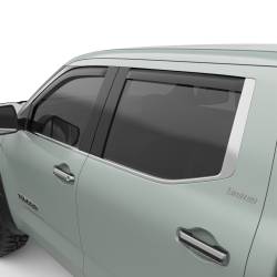 EGR - EGR 575405 Front/Rear In-Channel Window Visors Black for 22-25 Tundra CrewMax - Image 1