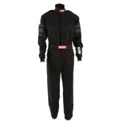 Racequip - RaceQuip 110002RQP One Piece Fire Racing Suit Black Small - Image 1