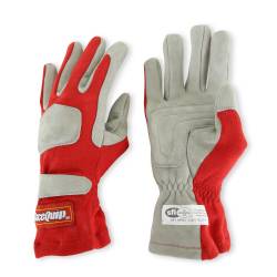 Racequip - RaceQuip 351013RQP 351 Series 1-Layer Nomex Race Gloves Red Medium - Image 2