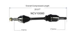 GSP - GSP NCV10080 10-16 Cadillac SRX 3.0 Front Right CV Axle Assembly - Image 6