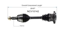 GSP - GSP NCV10142 Cadillac/Chevy/GMC 4WD CV Front Axle Assembly - Image 6