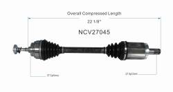 GSP - GSP NCV27045 Front Left CV Axle Assembly for BMW - Image 6