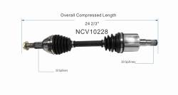 GSP - GSP NCV10228 Buick/Chevy/Pontiac Front Right CV Axle Assembly - Image 6