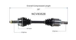 GSP - GSP NCV83528 Land Rover Front Left CV Axle Assembly - Image 6