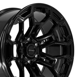 Defiant - Defiant Wheels DF03-20090-6550-12B DF03 20x9 6x5.5 -12mm Gloss Black - Image 1