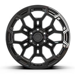 Defiant - Defiant Wheels DF03-20090-6550-12B DF03 20x9 6x5.5 -12mm Gloss Black - Image 2