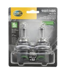 Hella - HELLA 9007P50TB Twin Blister +50 Performance Bulb 12V 65/55W 2pc - Image 2