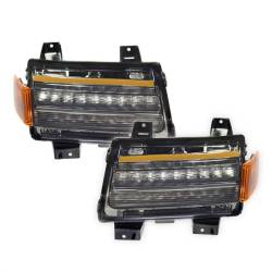 Quake LED - Quake LED QTE1023 Smoked Fender Light w/Sequential Turn & Marker for Jeep - Image 1
