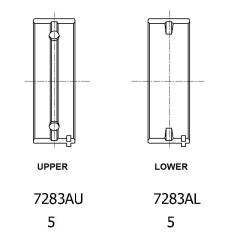 ACL Race 5M1219A-.50 Crankshaft Bearing for 93-94 Dodge Colt 2.4