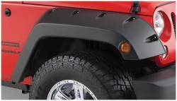 Bushwacker - Bushwacker 10077-02 Pocket Style Front Fender Flares Black for Jeep JK - Image 2