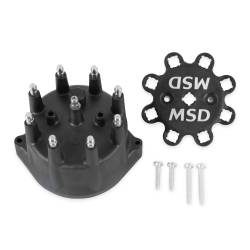 MSD - MSD Ignition 84313 Pro-Billet Distributor Cap Black for PN 8570 8545 8546 - Image 1