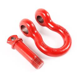 Rugged Ridge - Rugged Ridge 7/8" D-Ring Shackles 13500lbs Red Pair 11235.13 - Image 3