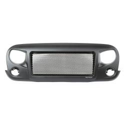 Rugged Ridge - Rugged Ridge Spartan Grille Shell w/Insert Black for Wrangler JK 12034.01 - Image 1