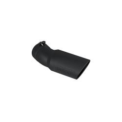 MBRP Exhaust - MBRP Exhaust T5154BLK Tip 6" OD 5" Inlet 15.5" Length 30-DEG Bend Black - Image 1