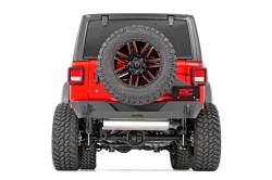 Rough Country Rear Trail Bumper w/Tire Carrier Black for Wrangler JL 10598
