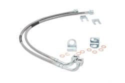 Rough Country Rear Stainless Brake Lines for Jeep JK w/4"-6" Lift 89707