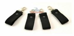 Steinjager J0041223 3" Black Zipper Pull/Key Chain Fob 4Pc