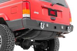 Rough Country Suspension Systems - Rough Country 110504 Heavy Duty Black Rear Bumper for 84-01 Jeep Cherokee XJ - Image 5