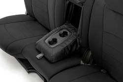 Rough Country Suspension Systems - Rough Country Front/Rear Seat Covers Black for 09-18 Ram Trucks Crew 91029 - Image 4